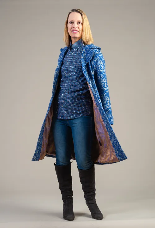 Le Akaroa Coat Blue Rose